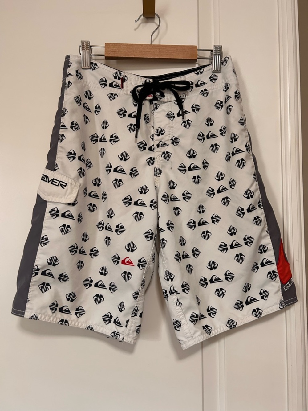 🌊🔆🌴Vintage Quiksilver Unisex Logo Print Swim Board Shorts 🌴🔆🌊